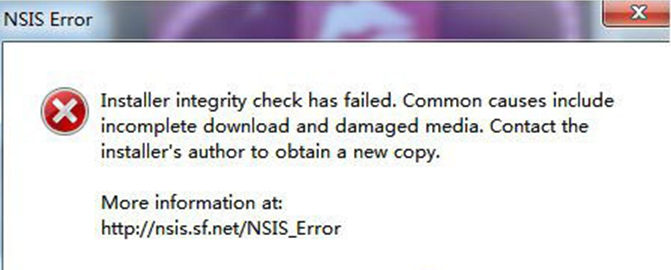Windows7下载软件弹出“NSIS Error”错误提示的排查解决技巧