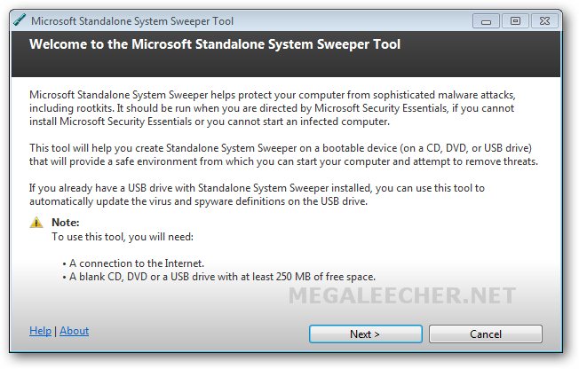 Microsoft Standalone System Sweeper