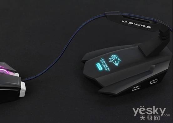 USB接口不够用？有达尔优独角兽集线器