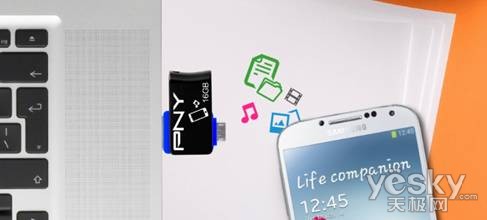 PNY 双接头手机U盘 支持OTG共享移动数据