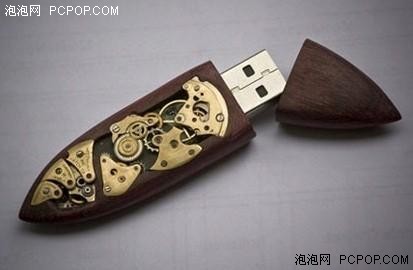 仿钟表设计 镶嵌26个宝石复古U盘曝光