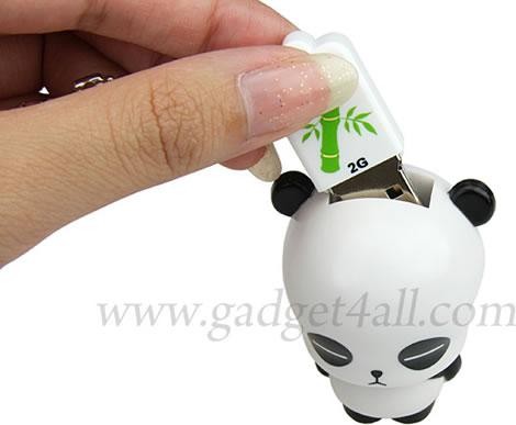 生动形象超可爱 立体熊猫造型U盘上市