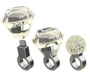 看新娘愿意吗 施华洛士奇推出戒指U盘