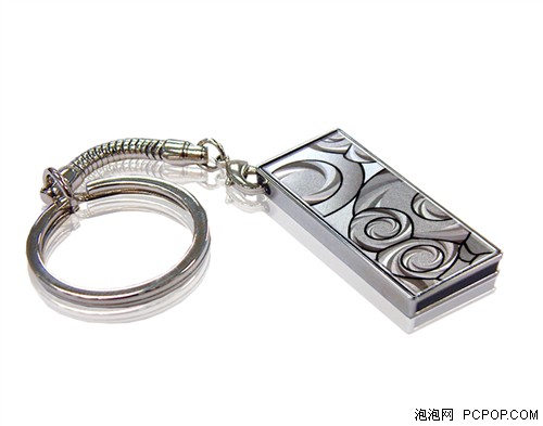 4GB大容量!金属雷射光感饰板U盘上市