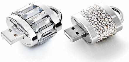 光彩媲美钻石&nbsp;超奢华水晶U盘8月推出