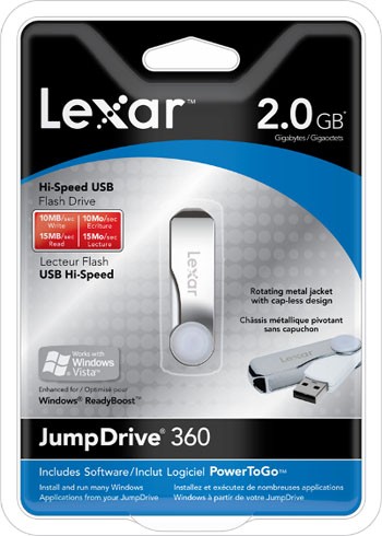 360°旋转&nbsp;雷克沙推出支持Vista闪存