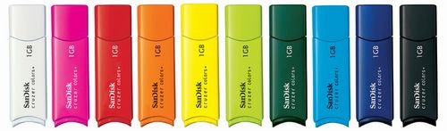 十种色彩!Sandisk限量U盘在日本上市
