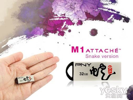 飞舞蛇身美型U盘!PNY M1蛇年限量版上市