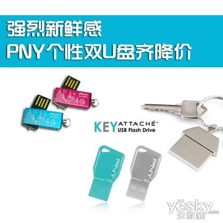 强烈新鲜感 PNY个性双U盘齐降价