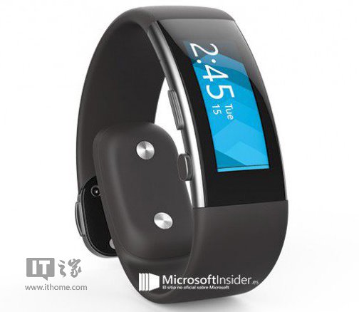 外媒曝光微软手环2渲染图:Win10+金属质感