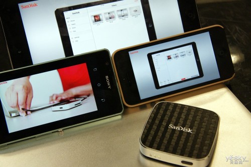  SanDisk Wireless Media Drive为用户提供32G、64GB的机载存储空间之外