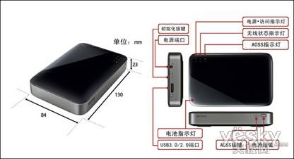 移动硬盘也能Wi-Fi？巴法络HDW-PU3轻松实现