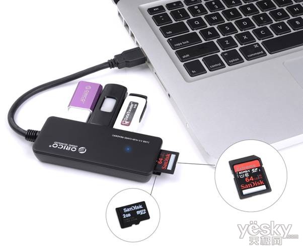 多功能HUB集线器,ORICO USB3.0多功能设备